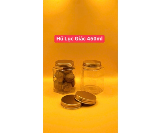Hũ lục giác 450ml
